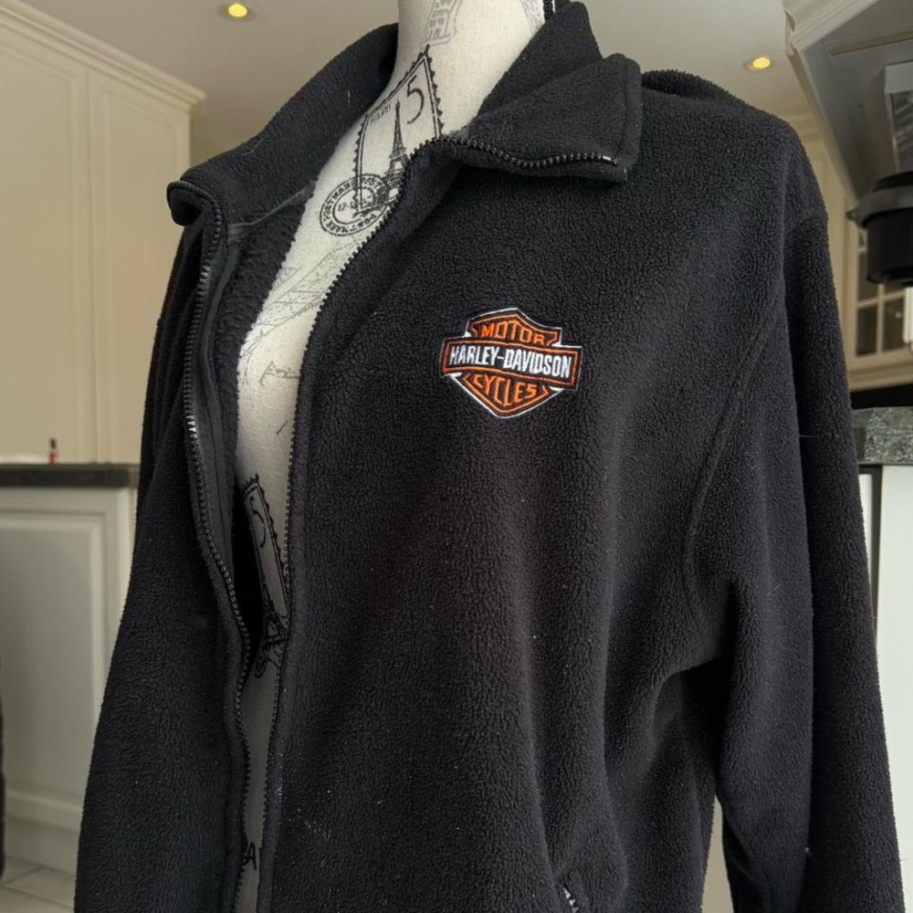 Vintage Harley-Davidson Black fleece Jacket